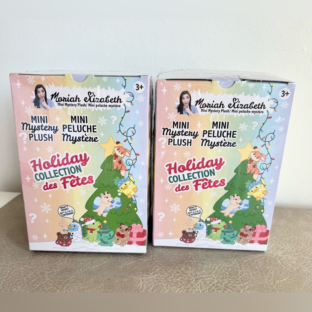 Moriah Elizabeth TWO Mini Mystery 6” Plush Toys SEALED - Holiday Collection